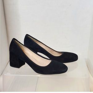 Kenneth Cole Suede Block Heel Pumps